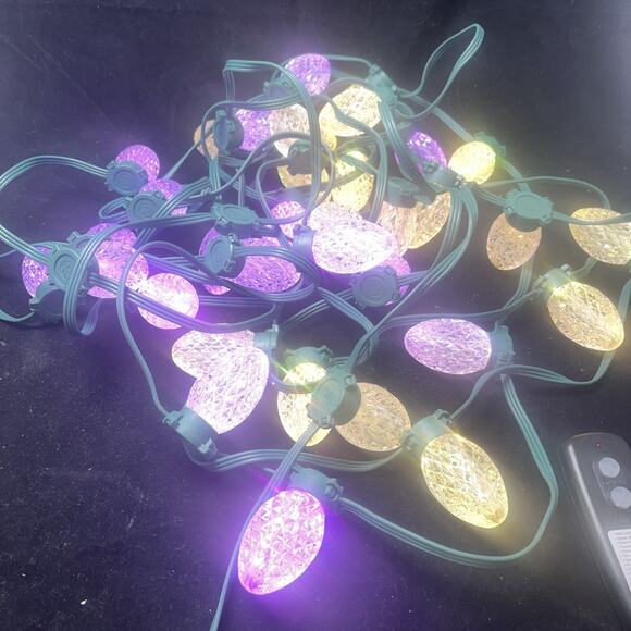 2 Sets GE 36 Color Changing C9 LED White/Multi-Color Lights w/14 Functions - Picture 13 of 14